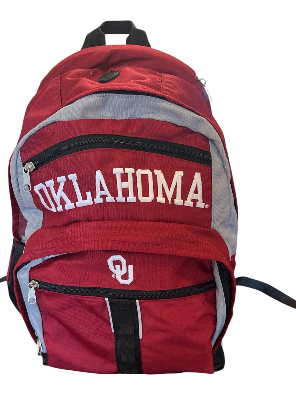 Oklahoma Crimson & Gray Columbia Backpack with OU Logo